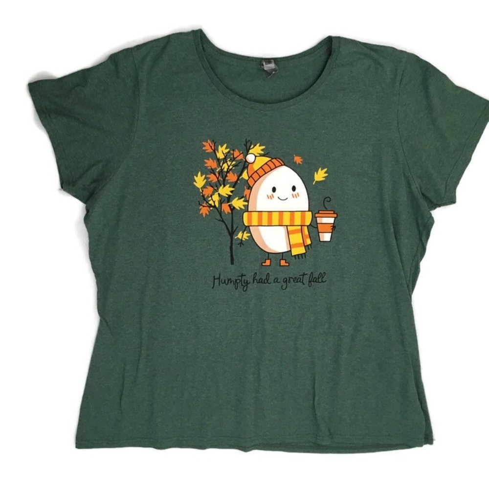 Humpty had a great fall 2x Womens T Shirt
